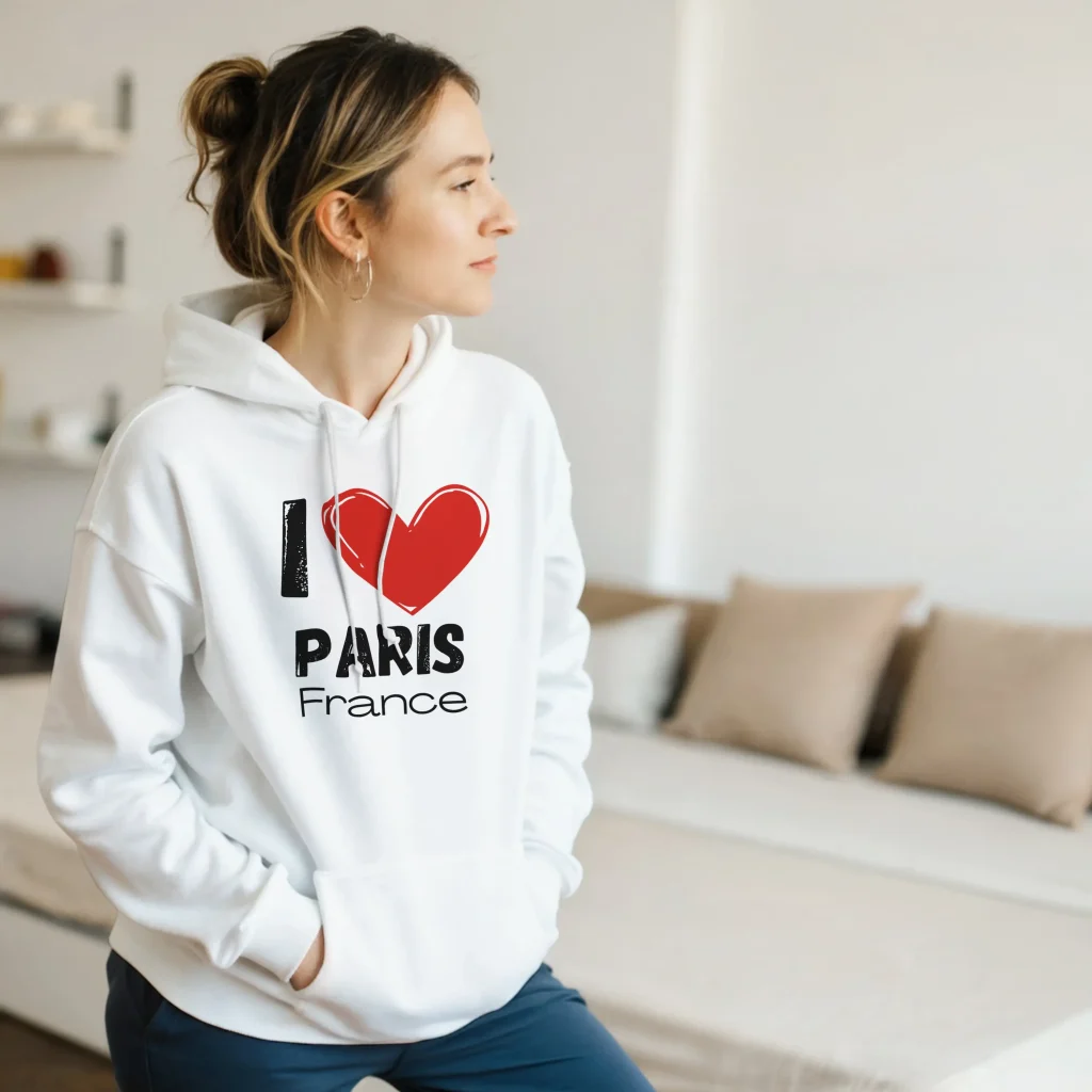 I love paris hoodie