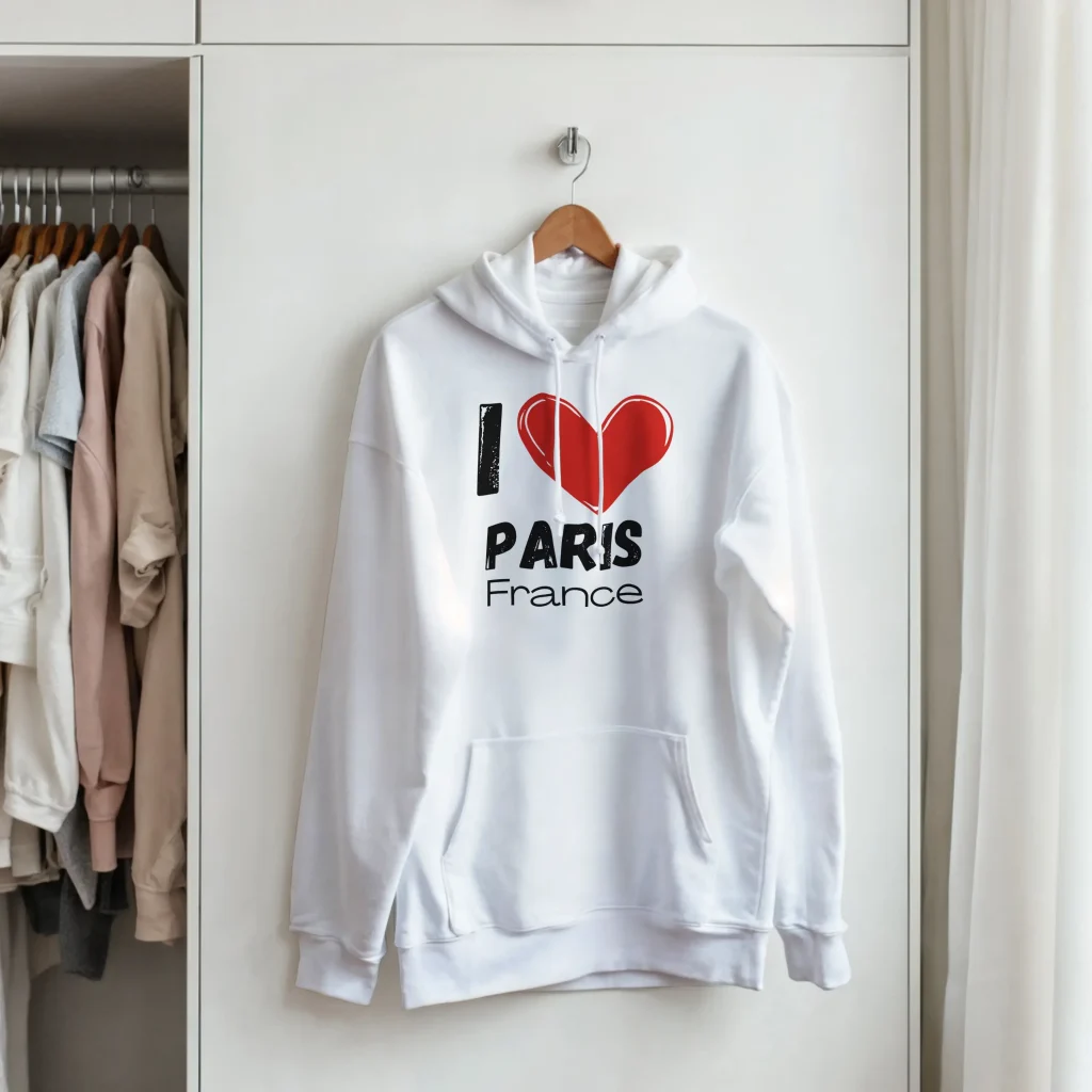 I love paris hoodie
