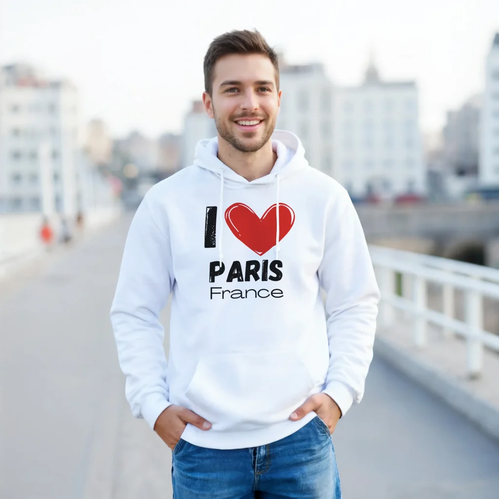 I love paris hoodie