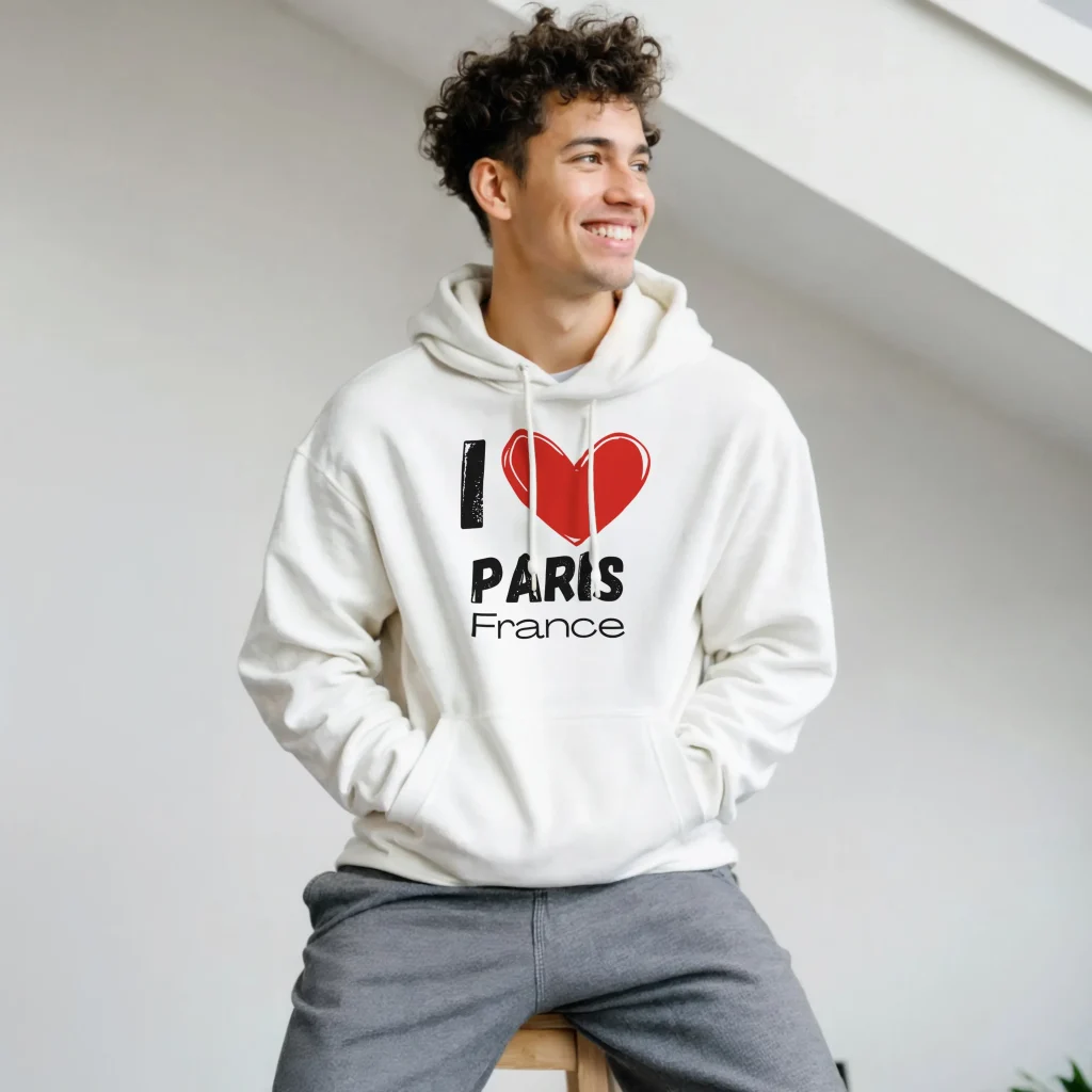 I love paris hoodie