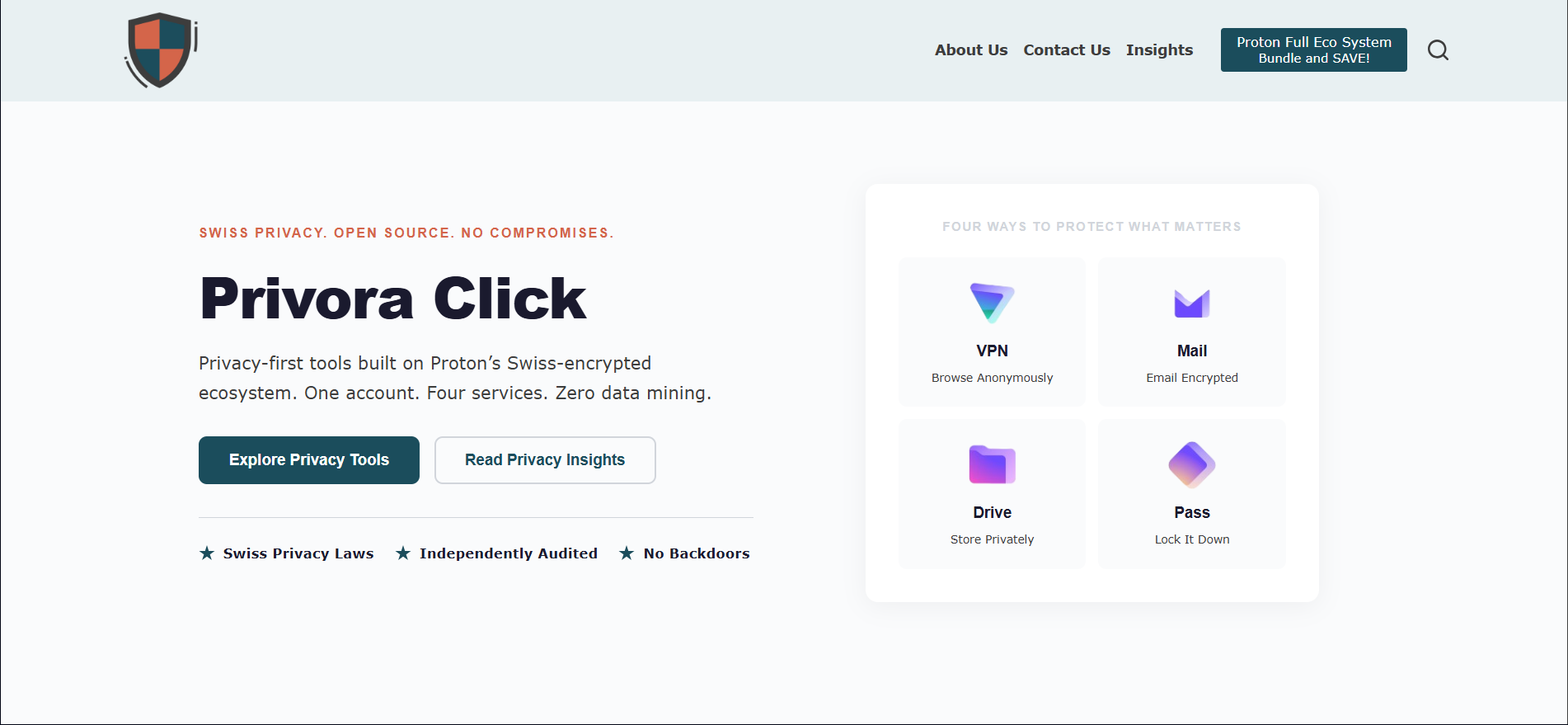 Privora Click — Desktop View